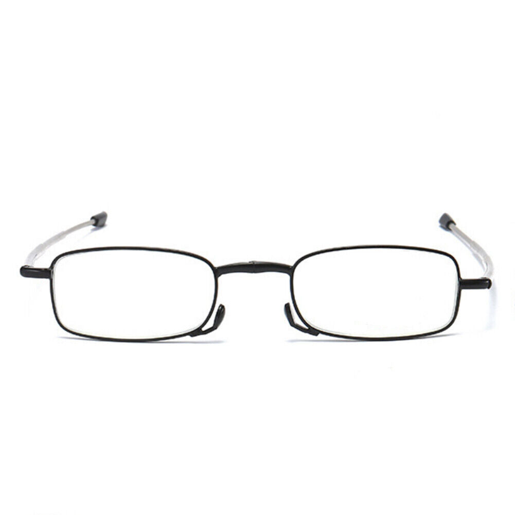 US 3Pc Read Fold Metal Compact Anti-Blue Light Reading GlassesWith Carrying Case