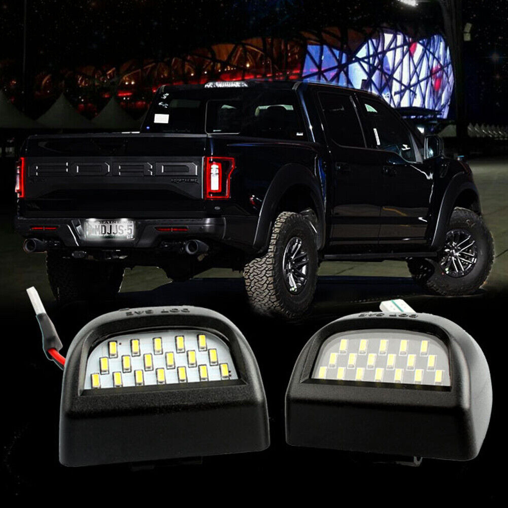 US For 00-06 Chevy Tahoe Suburban GMC Yukon XL LED License Plate Light Lamp Pair