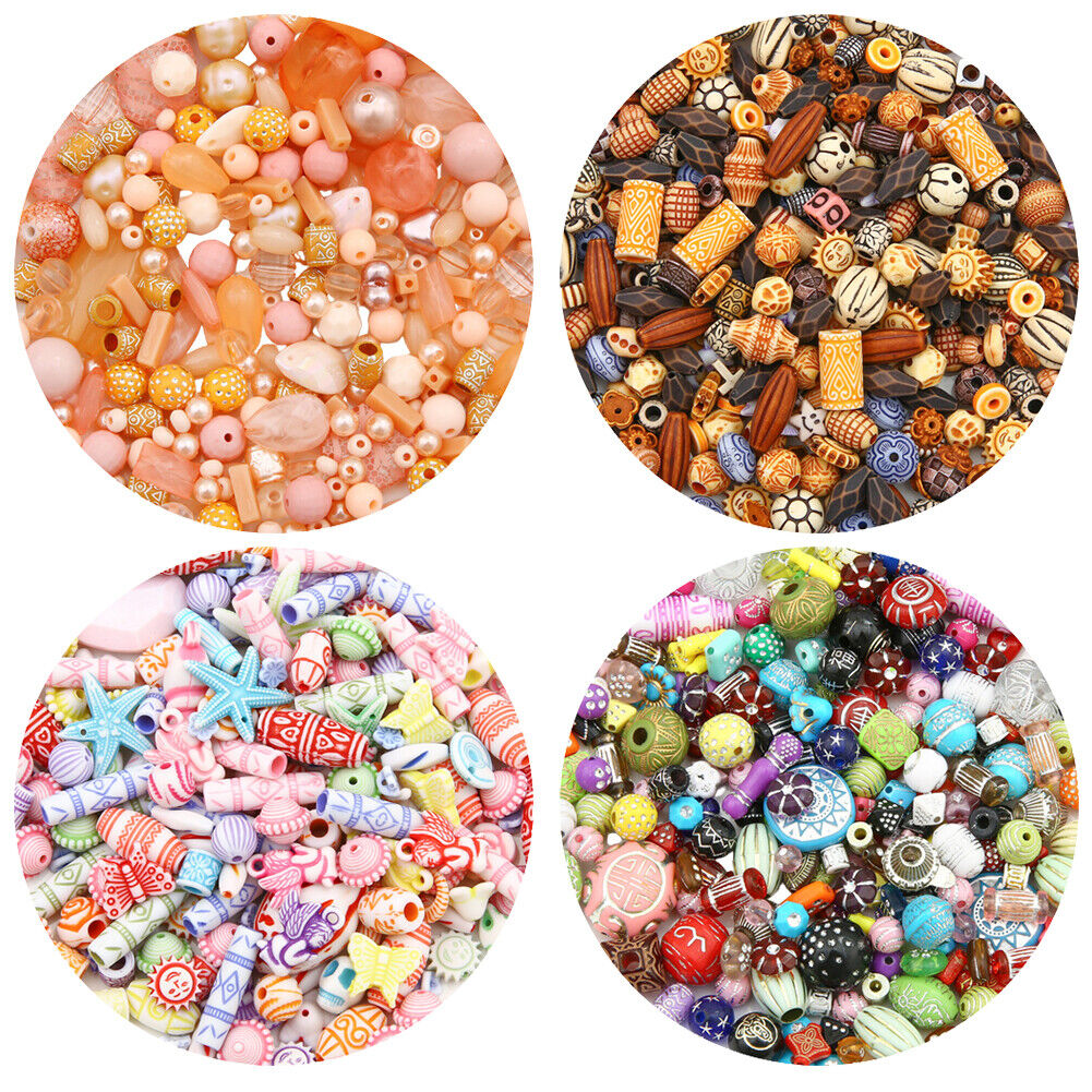 US Fruit Flower Polymer Clay Beads Charm DIY Bracelet Making 120-240g/4.2-8.4oz