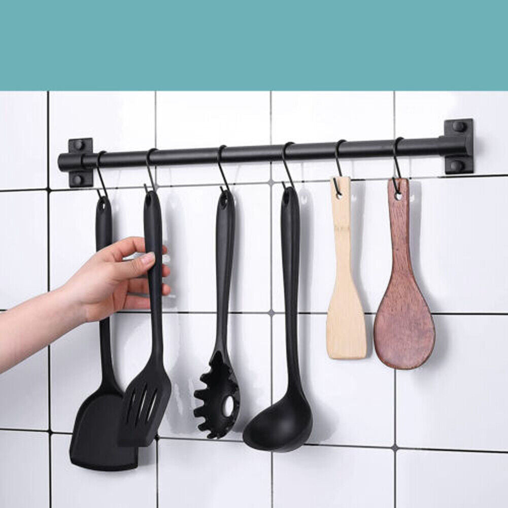 US 50-100 Pack Heavy Duty S Hooks Multi-Use Hanger Pan Pot Holder Rack Stainless