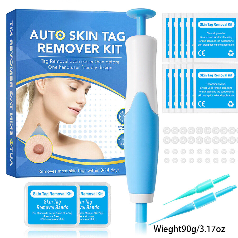 US 1-2 Pcs Auto Micro Skin Tag Remover Device Kit Safe Painless Removal Set Tool