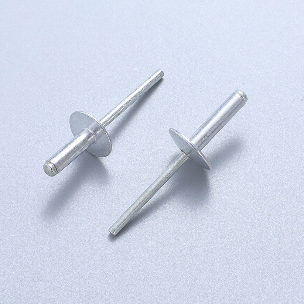 US100-200Pc 3/16" x 1/2" Pop Rivets Aluminum Dome Head Blind for Metal Fasteners