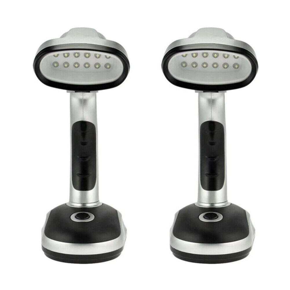 US 1-2 Pack LED Desk Lamp Portable Battery Operated Light Laptop Computer Office