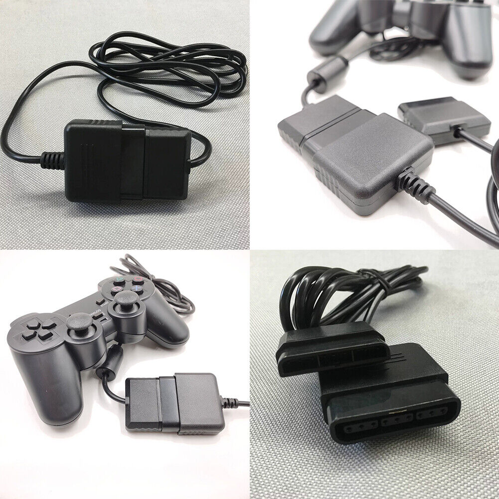US 4-8 Pc 6 ft Controller Cord Extension Cable for Sony PlayStation 2 PS2 / PS1
