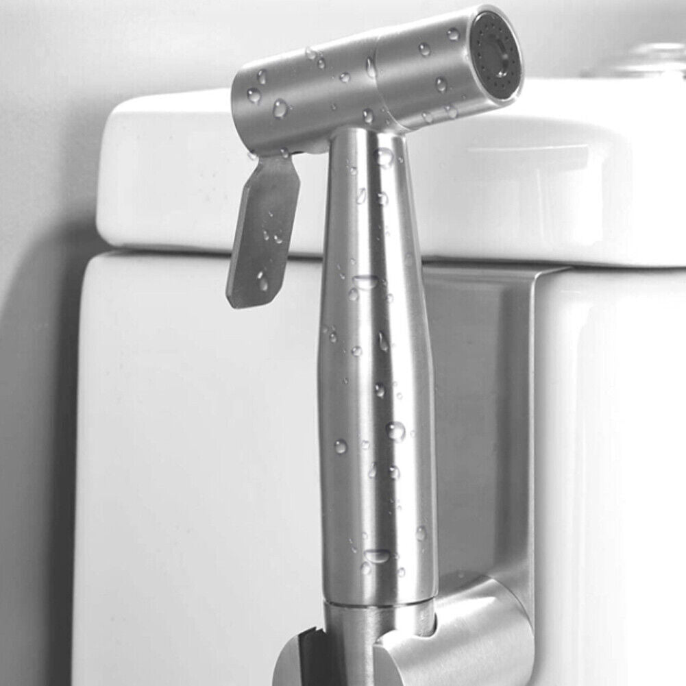 US 2-4 Pcs Hand Held Bidet Cloth Diaper Sprayer Set Easy Install Stainless Steel
