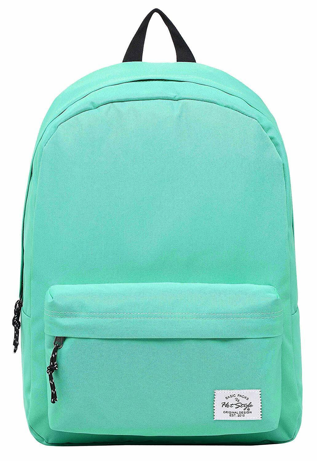 SIMPLAY Classic School Backpack Bookbag, 17"x12.5"x5",Assorted Colors and Prints