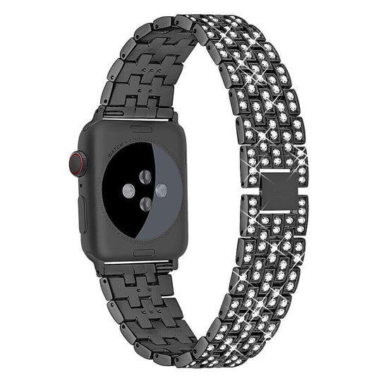 US Luxury iWatch Strap Metal Diamond For Apple Watch Series 1 to 7 38/40/42/44mm