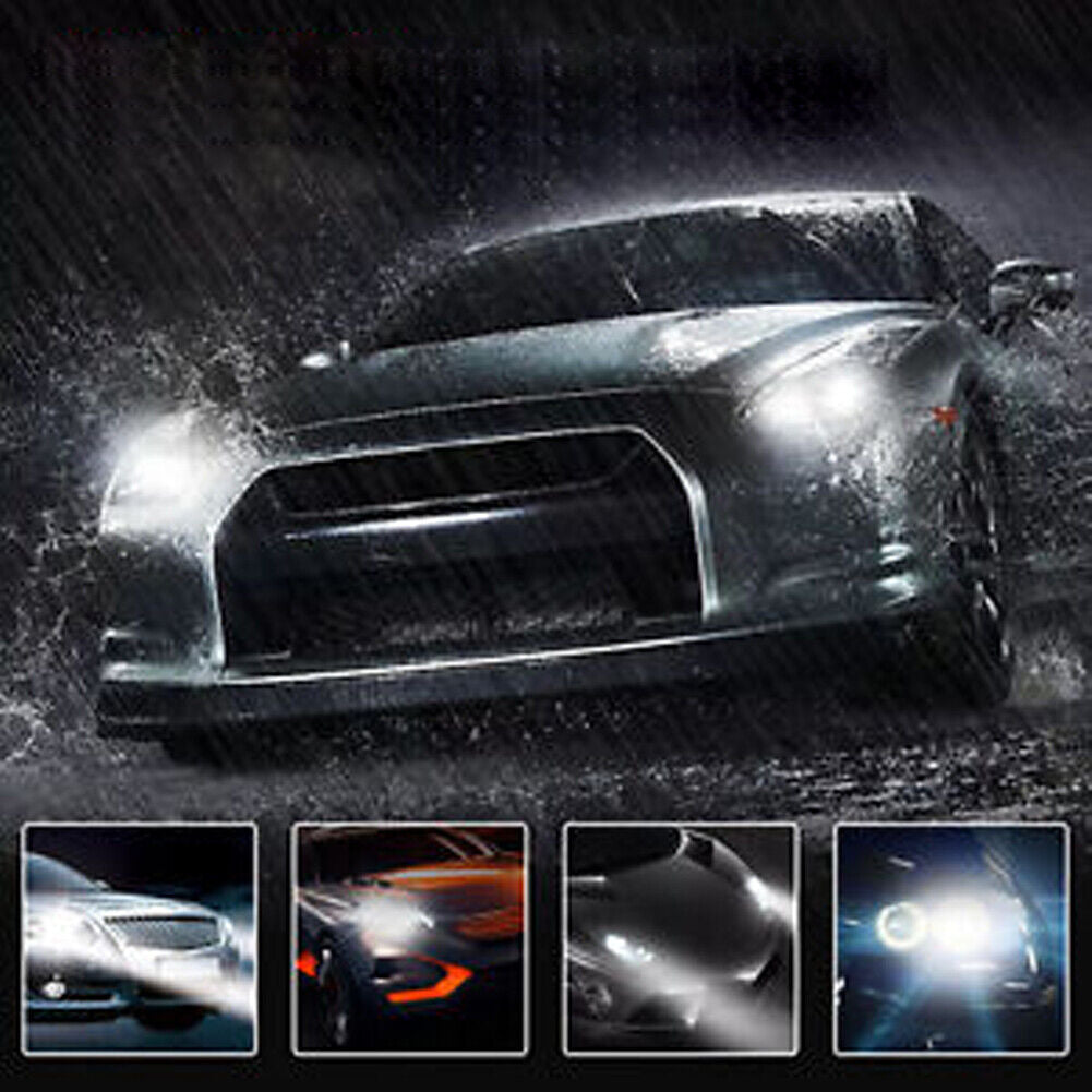 US 4-8 H1 100W 6500K LED Headlight Bulb Conversion Kit High Low Beam Super White