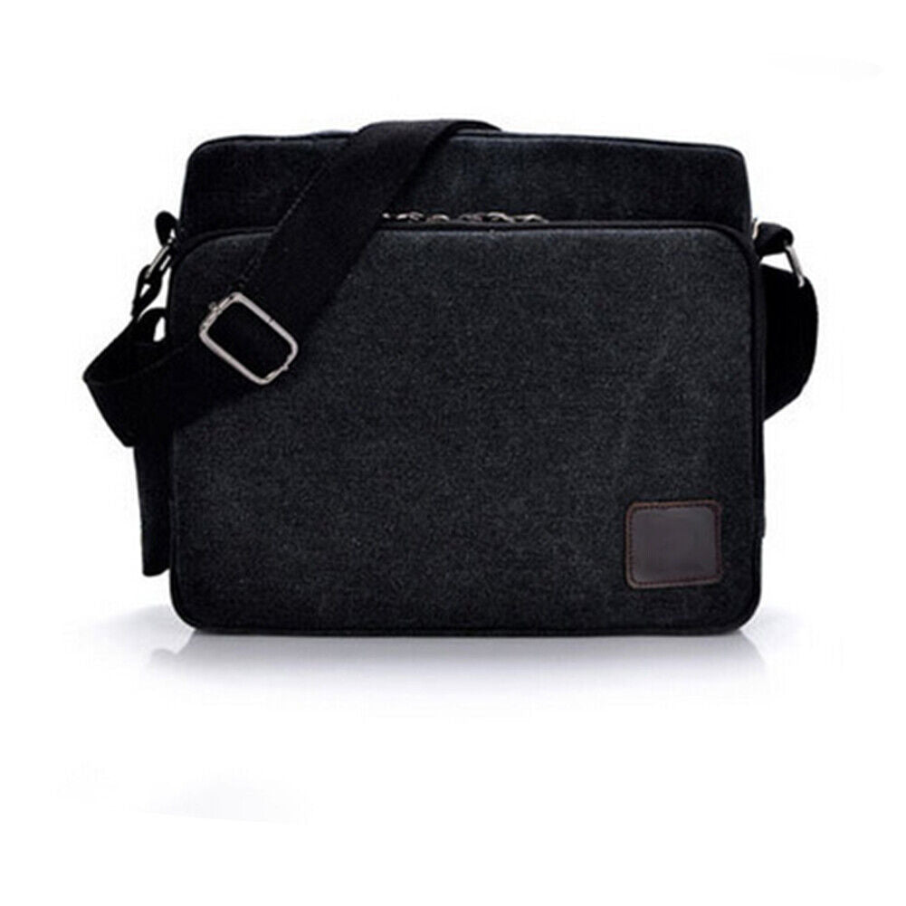 US 2 Pack Men Vintage Military Canvas Crossbody Bag School Satchel Messenger