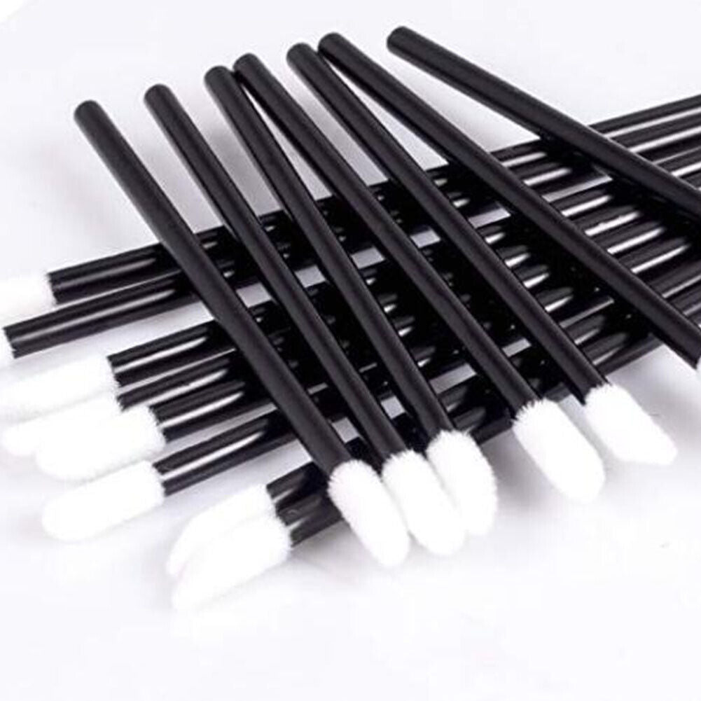 US 100-200 Pack Disposable Lip Brush Gloss Wands Applicator Makeup Cosmetic Tool