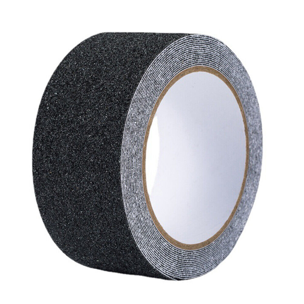 US 2" x 60FT BLACK ROLL SAFETY NON SKID TAPE ANTI SLIP TAPE STICKER GRIP GRIT