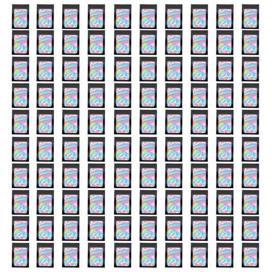 US 100-200 Pcs Smell Proof Mylar Bag Holographic Resealable Foil Pouch 4x6''