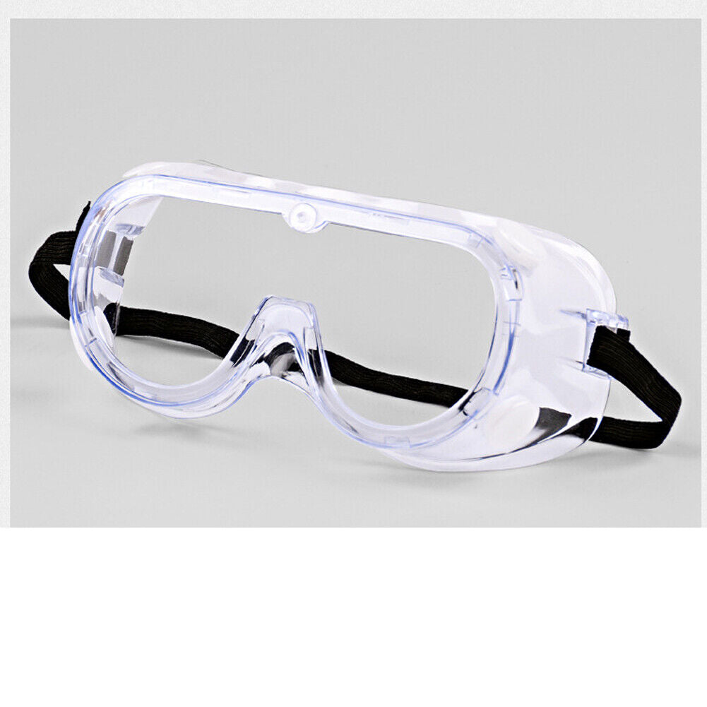 US 2-4 Pcs Safety Goggles Anti-Fog Over Glasses Eyes Protect Lab Work Clear Lens