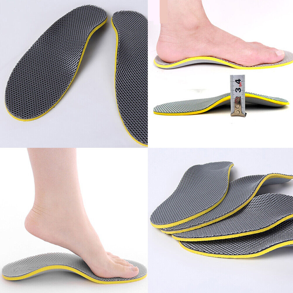 US 2-4 Pairs Orthotic Premium Shoe Insole Arch Support Insert High Pad Women Men
