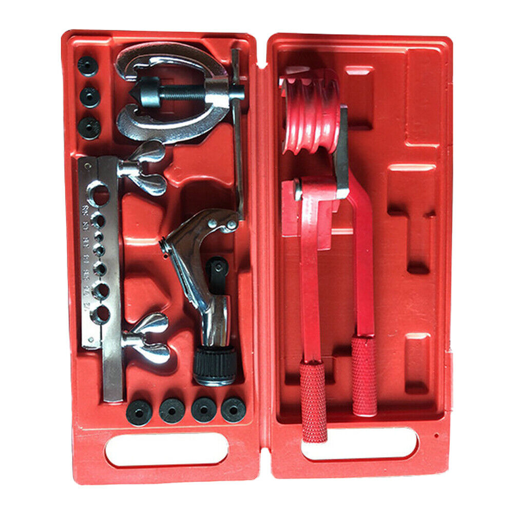 US 3 in 1 Tube Pipe Bender And Brake Air Line Double Flare Flaring Tool Set 13Pc