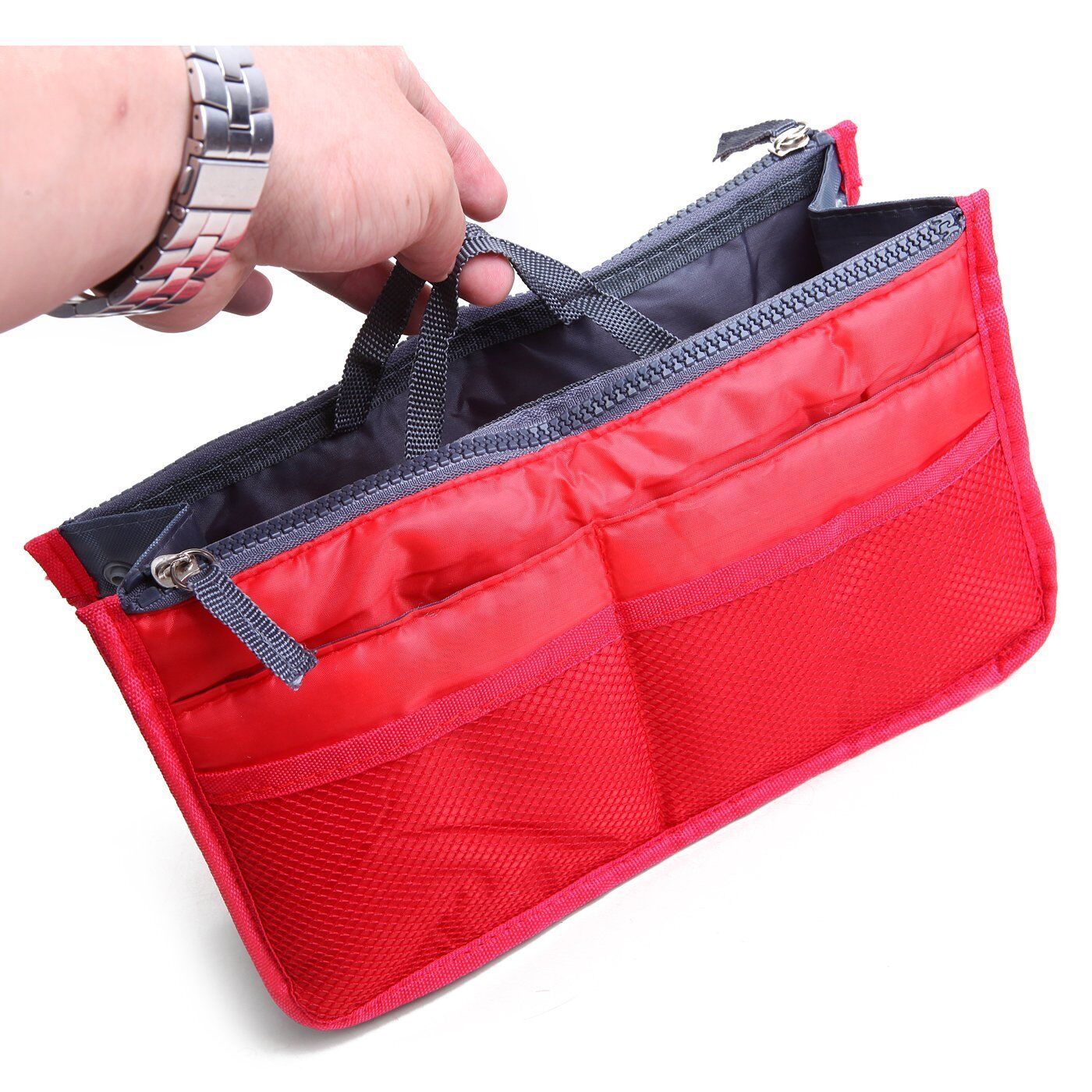 2 Pack Travel Insert Handbag Purse Large Liner Organizer Tidy Bags