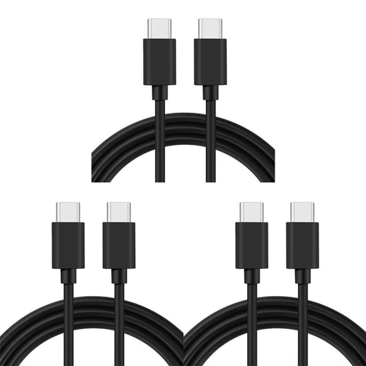 US 3-6Pc 3 Ft TypeC to Type C Super Fast Charging Cord USB C Cable Rapid Charger