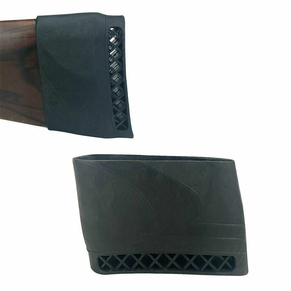 US 1-2 Pcs Black Gun Recoil Pad Slip on Rifle Shotgun Buttstock Protector Rubber