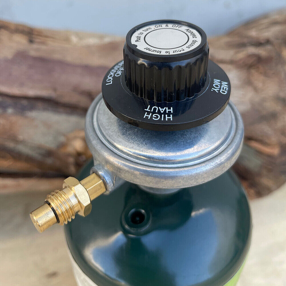 US 1-2Pc 1LB Adjustable Regulator Control Valve Knob Propane Gas BBQ Grill Flame