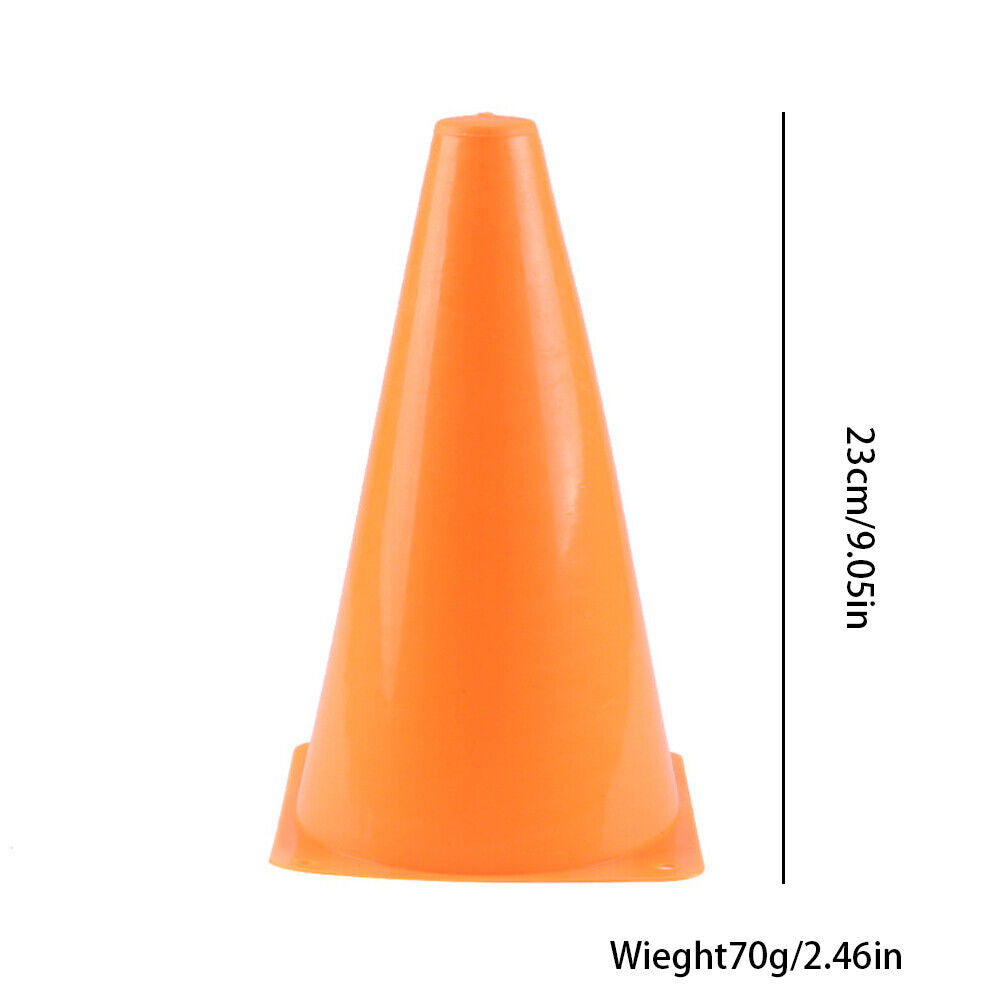 US 20-40 Pcs 9" Inch Orange Cones Sports Soccer Agility Training Equipment