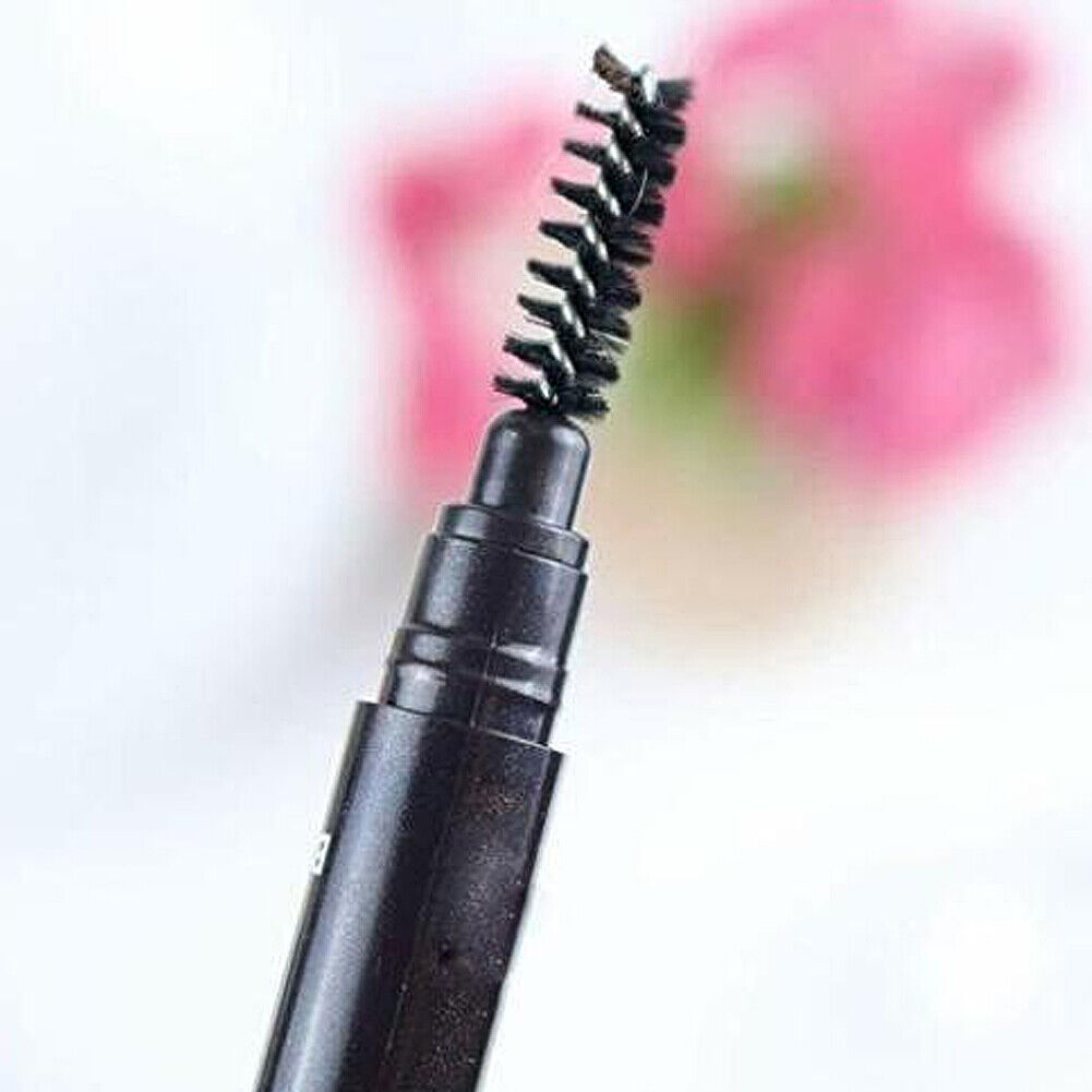 US 4-8 Pack Waterproof Eyebrow Pencil Retractable Slant Tip Brush Double-ends