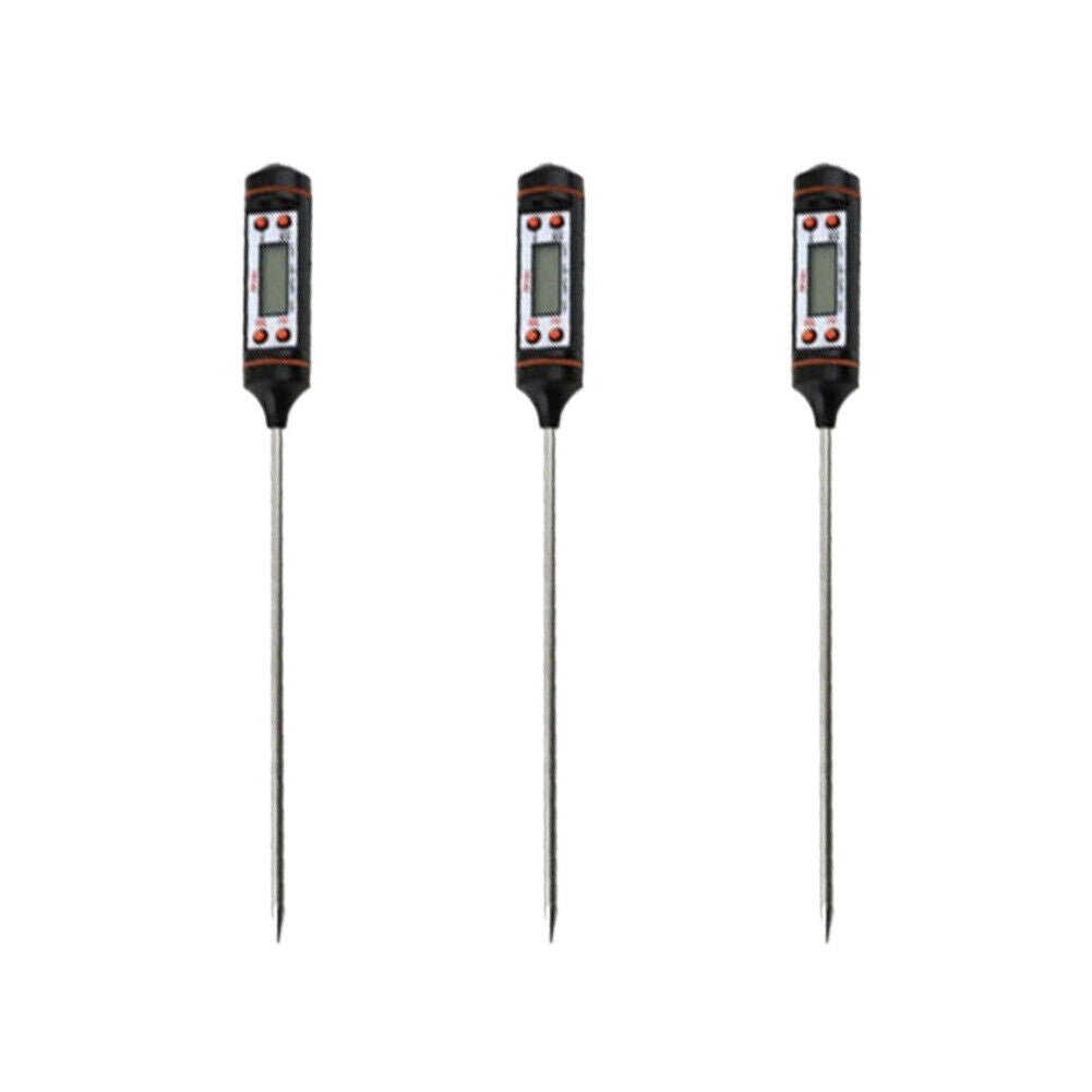 US 3-6 Digital LCD Instant Read Probe Meat Thermometer Baking Grill BBQ Cooking