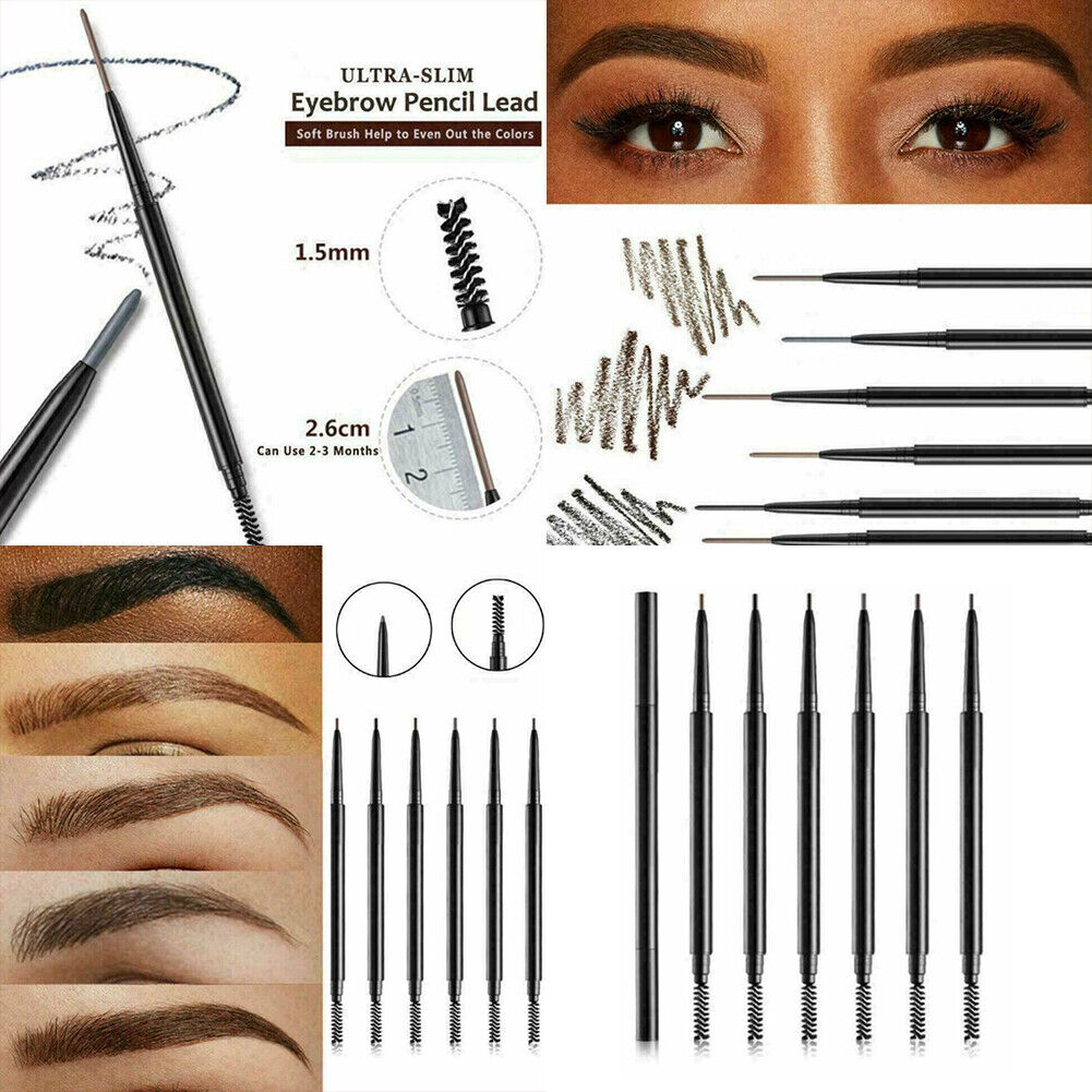 US 2-4 Pack Eyebrow Pencil Waterproof Smudge-proof Eyebrow Brush Microblading