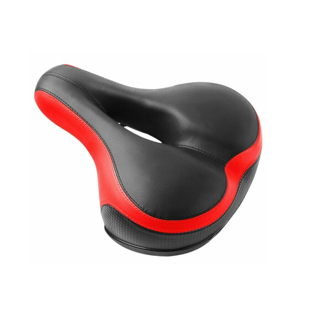 US 1-2 Pack Comfortable Bicycle Saddle Bike Seat Dual Shock Absorbing Cushion