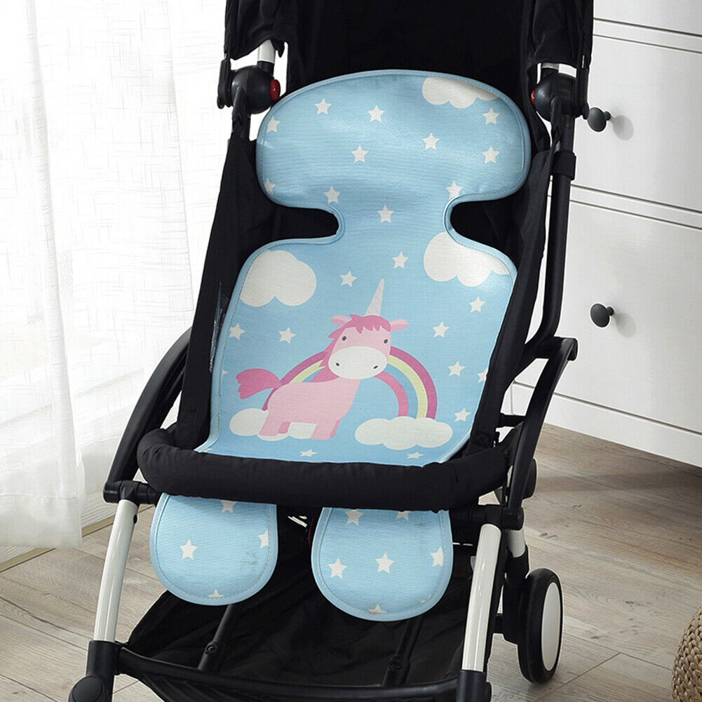 US 1-2 Pcs Baby Stroller Liner Seat Pad Cooling Mat Car Seat High Chair Washable