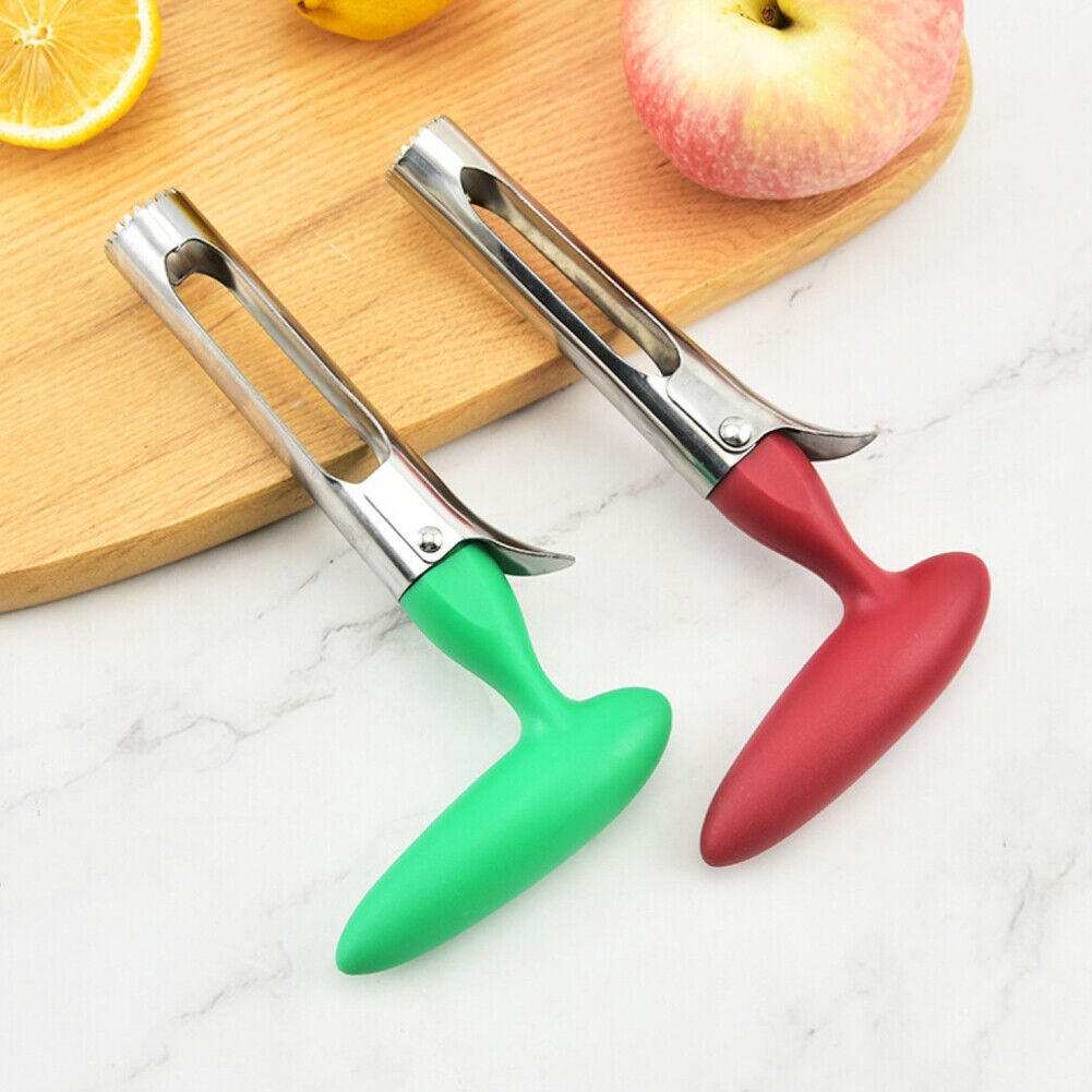 US 1-2 Pc Fruit Apple Corer Pear Tool Stainless Steel Kitchen Twist Core Remover