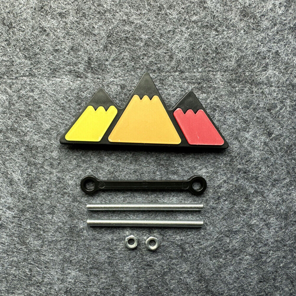 3Pc Tri-color Grille Badge Emblem For 2018 2019 Toyota Tacoma TRD 4Runner Tundra