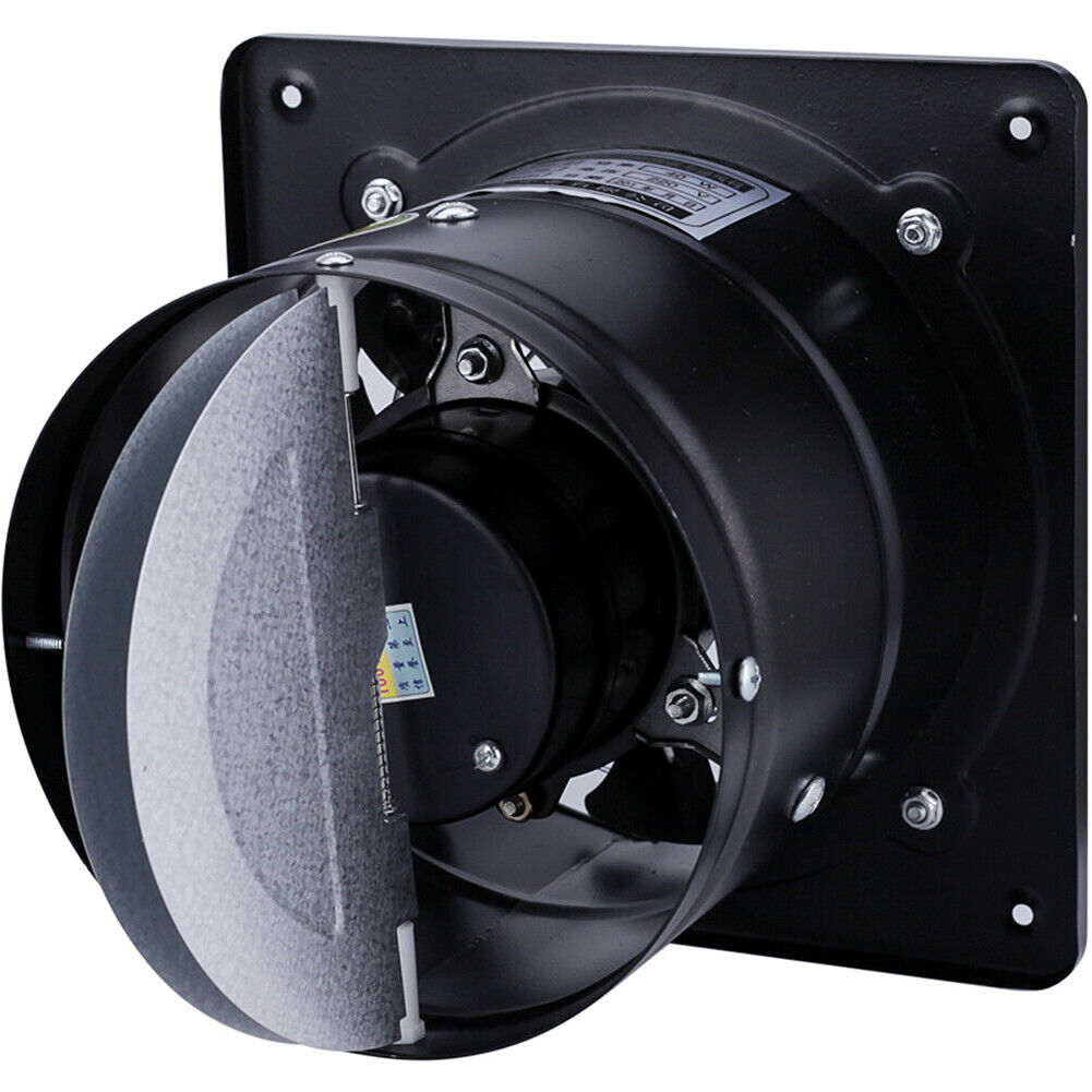US 4~8'' Exhaust Fan Ventilation Extractor Fan Wall-Mounted Blower Anti-backflow