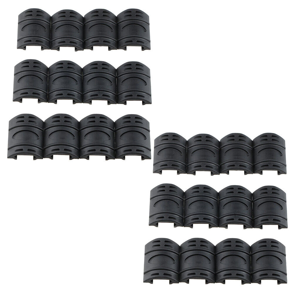 US 24-48 Pc Black Heat Resistant Weaver Picatinny Rail Cover