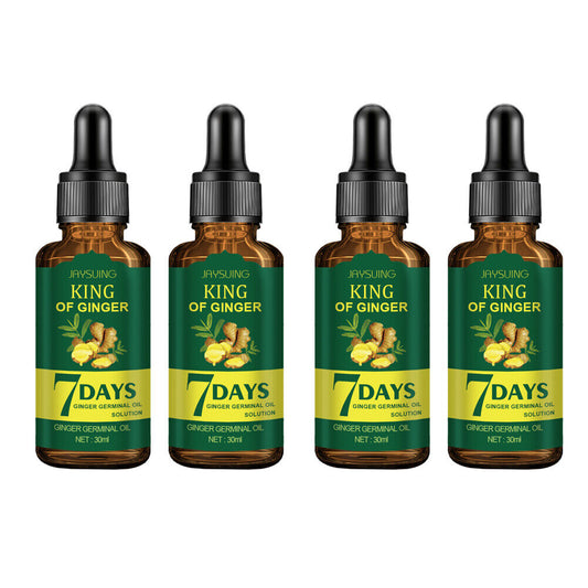 US 4-8 Pack Ginger Hair Growth Serum Germinal Oil Regrow 7 Days Loss Treatment