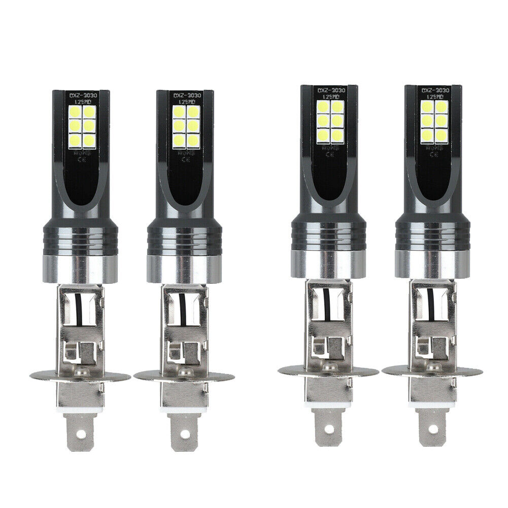 US 4-8 H1 100W 6500K LED Headlight Bulb Conversion Kit High Low Beam Super White