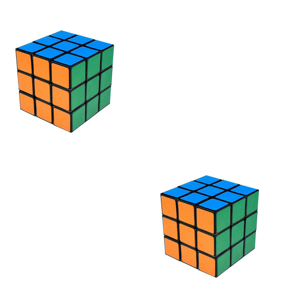 US 2-4Pc Kids Fun Rubiks Cube Toy Rubix Mind Game Toy Classic Magic Puzzle Gift