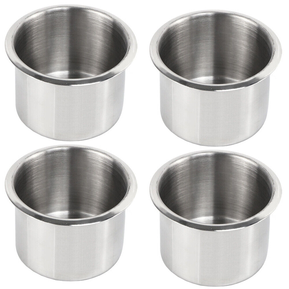 US 2-4 Pack Universal Stainless Steel Cup Drink Holders Boat Truck Marine Camper