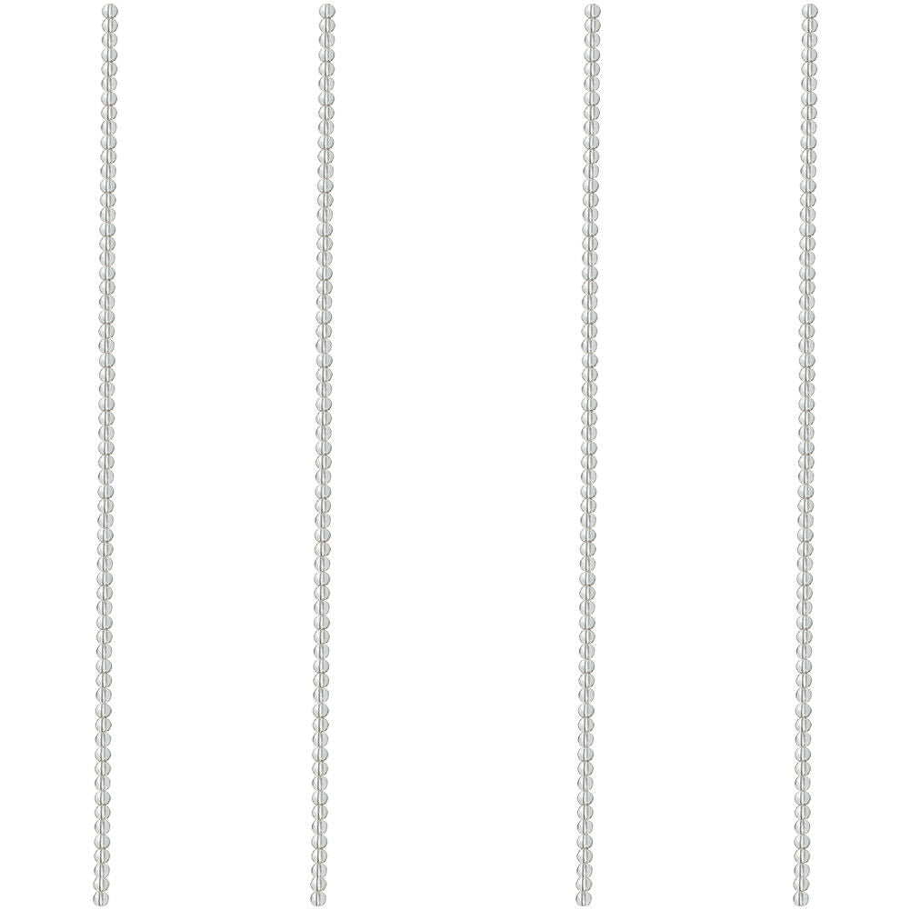 US 6/8/10MM Crystal Quartz Genuine Natural Grade AA Gemstone Round Loose Beads