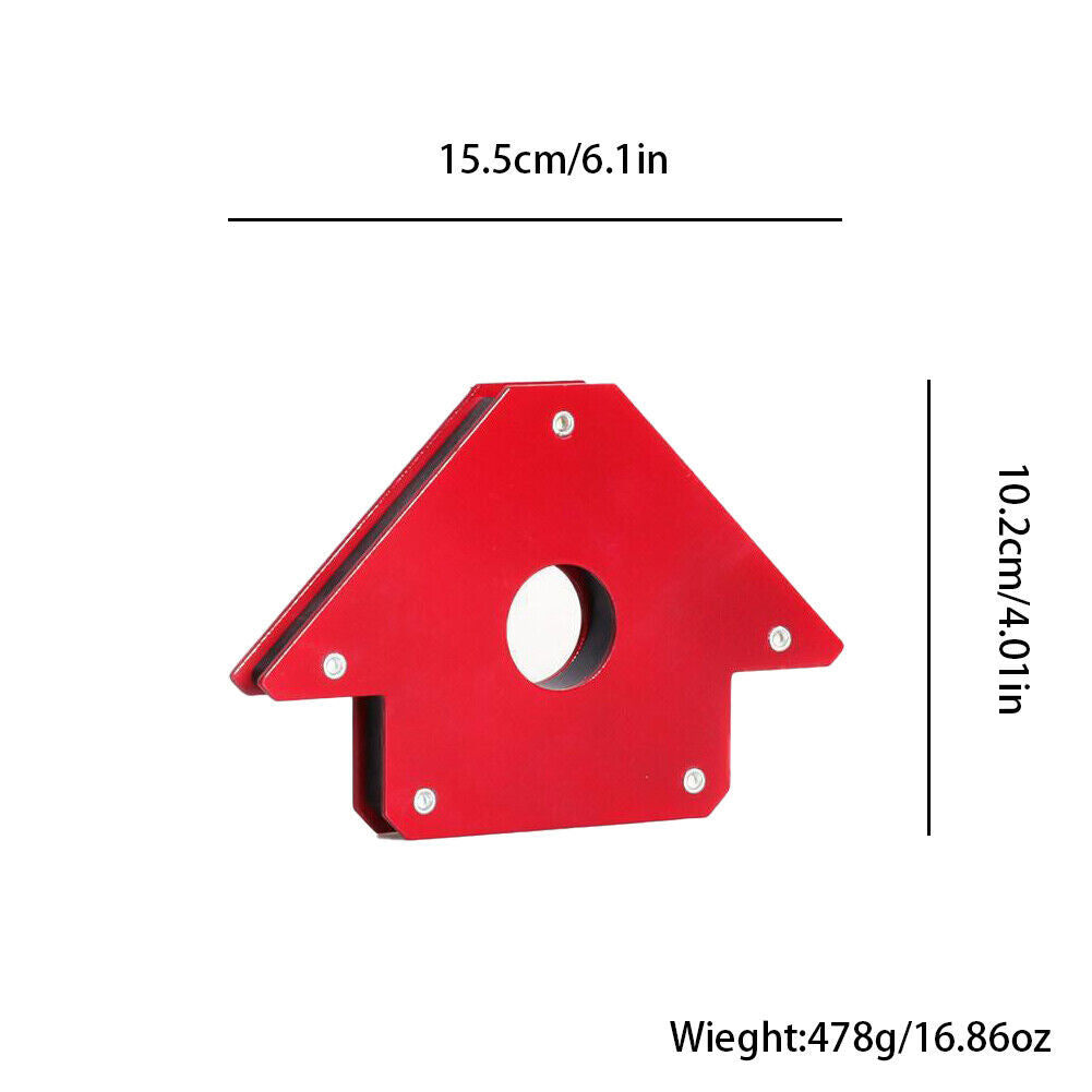 US 4-8 Pc 4" Magnetic Large Welding Magnet Holder Up To 50lbs 45 90 135 Angles