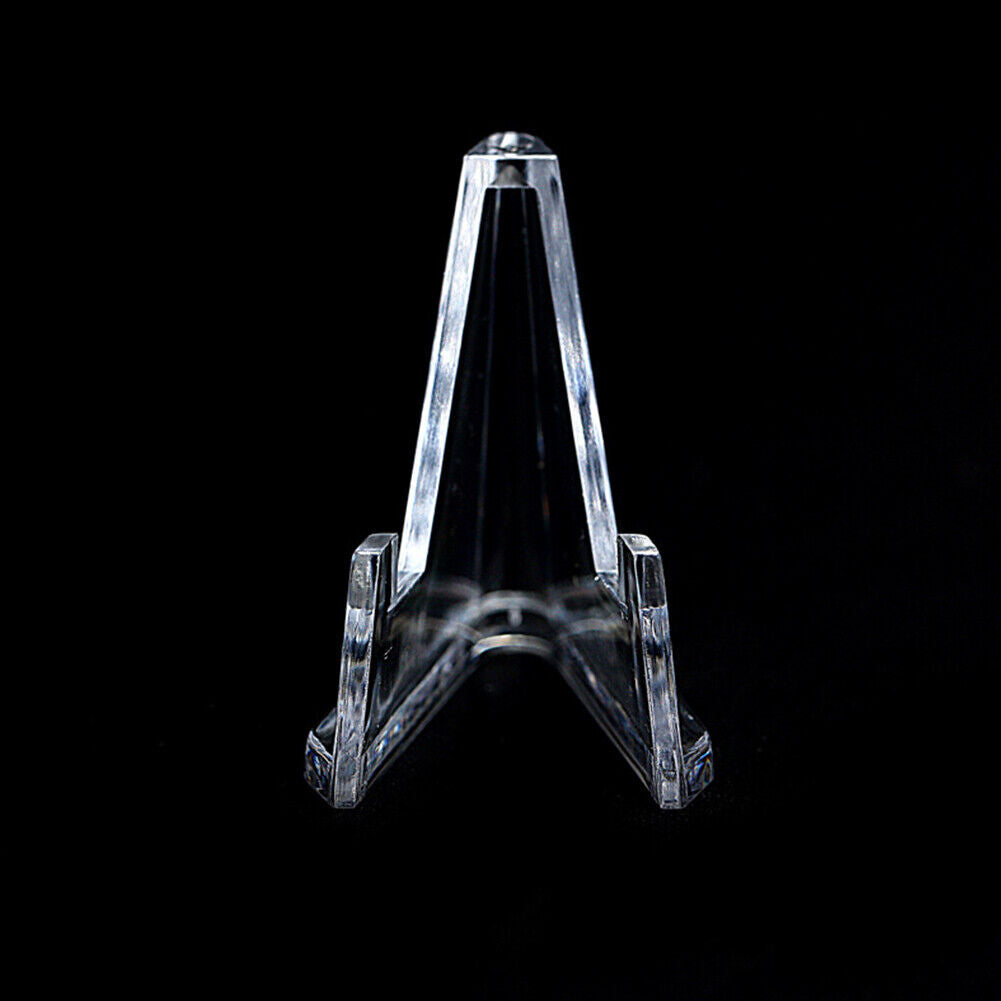 US 20-40 Pack STANDS EASEL for Coin Small Knives Challenge Holders CLEAR ACRYLIC