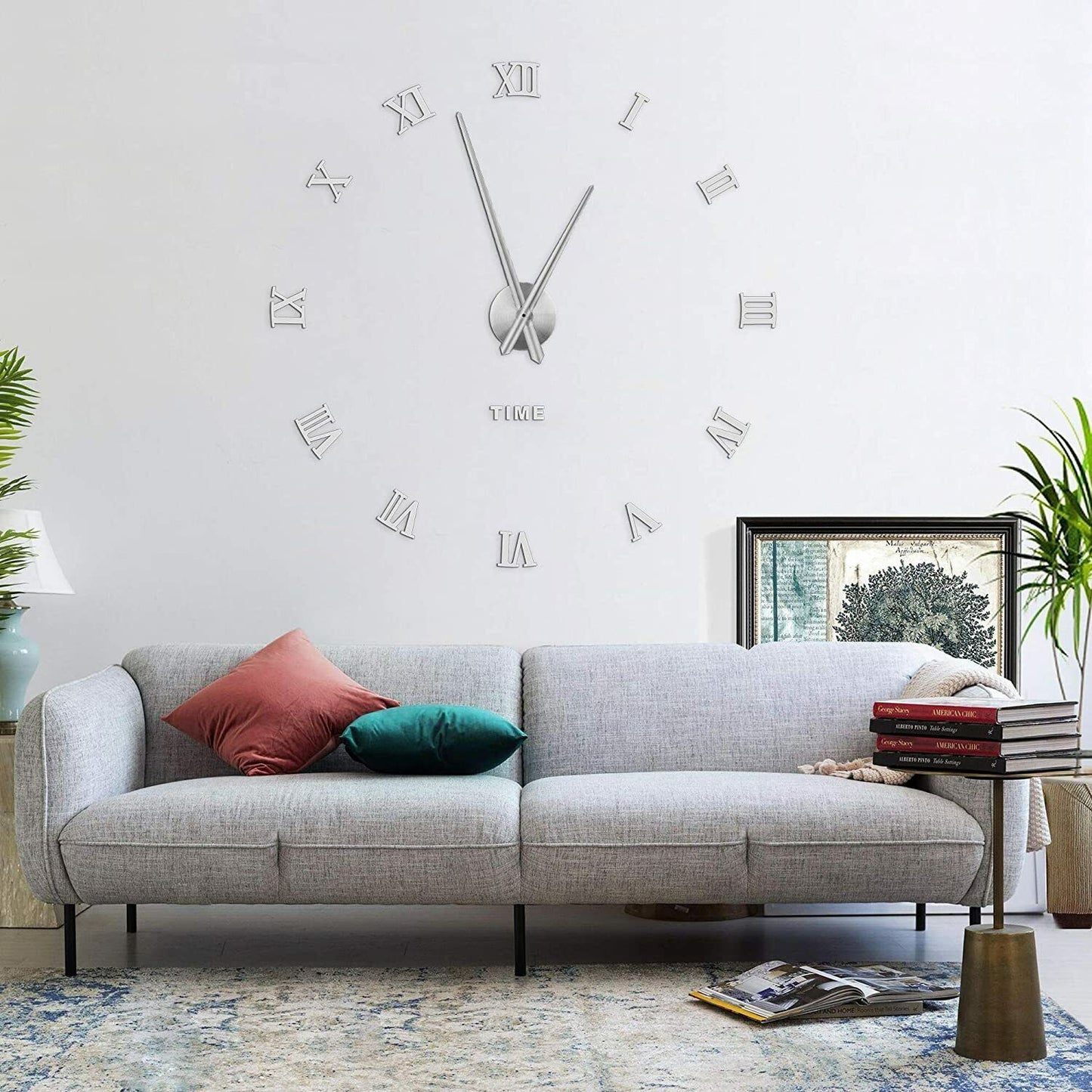DIY Wall Clock  Large Watch Silent Home/Office/School Number Clock Decorations