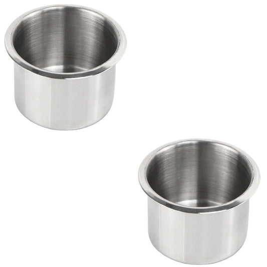 US 2-4 Pack Universal Stainless Steel Cup Drink Holders Boat Truck Marine Camper
