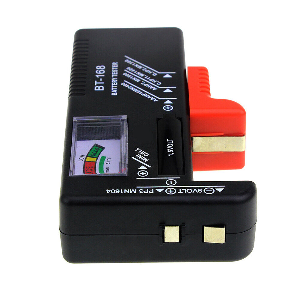 US 2-4 Pack AA AAA C D 9V Battery Universal Volt Tester Checker Button Cell