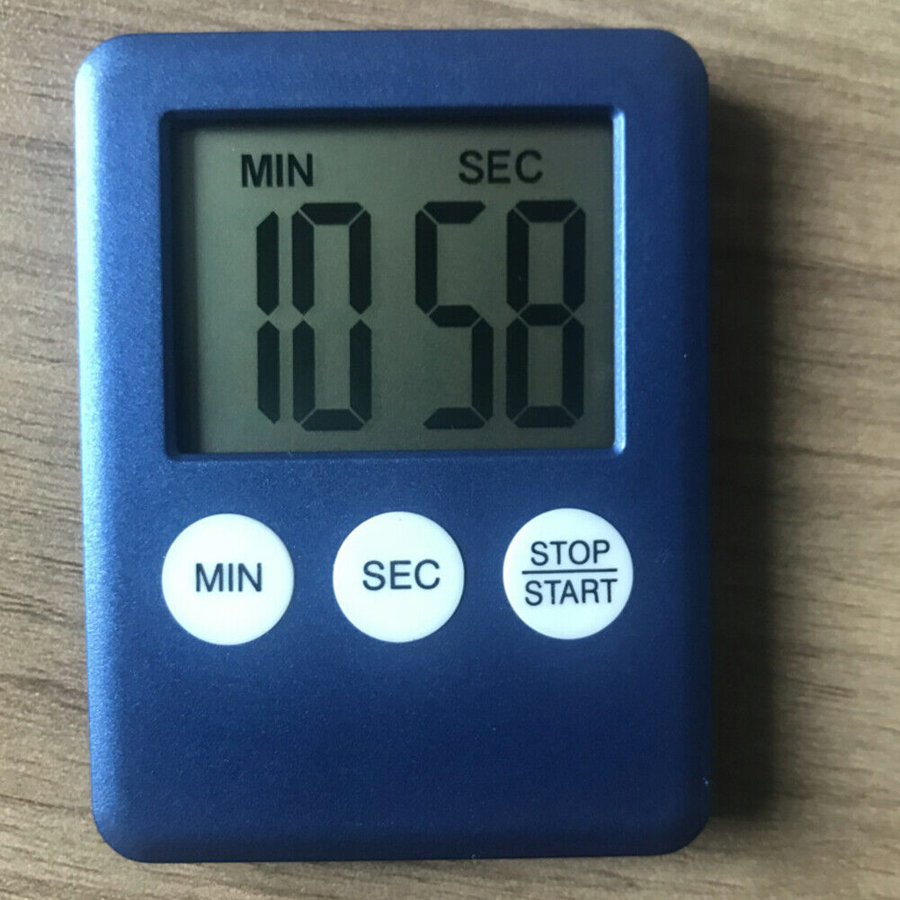 US 4-8 Pcs Large LCD Digital Kitchen Cooking Timer Count-Down Clock Loud Alarm