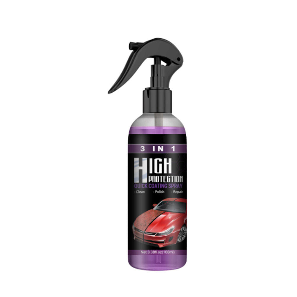 US 3 in 1 High Protection Quick Hydrophobic Car Coat Ceramic Coating Spray 100ML