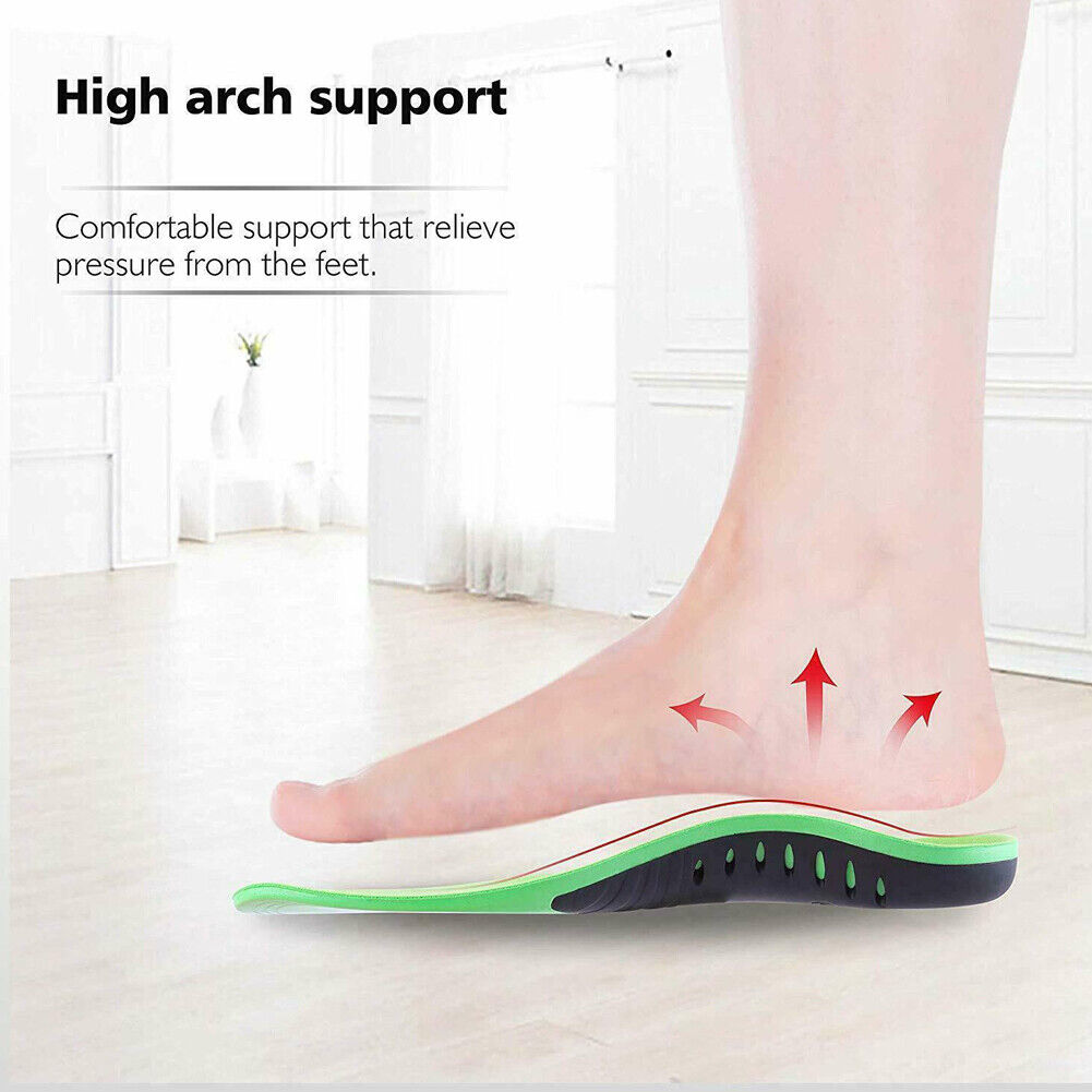 US 2-4Pairs Plantar Fasciitis Orthotic Insert Arch Support Gel Relieve Heel Pain