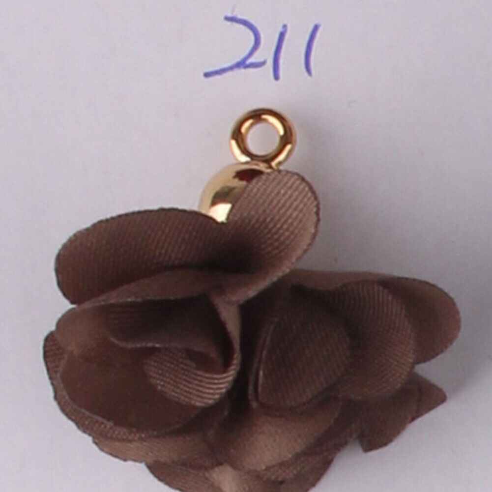 US 38-76 Pcs Tassels One Inch Mini Rose Tassel Light Gold Cap Tassel Pendants