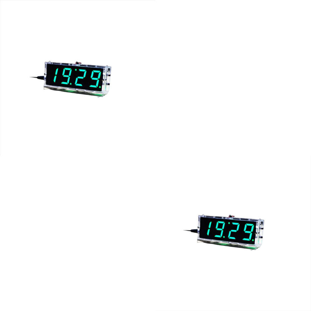 US DIY Digital Clock Kit 4-Digit Electronic LED Large Screen Light Control Time