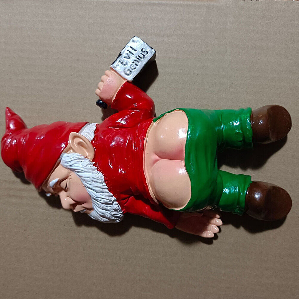 US 2 Pc Drunk Dwarf Garden Gnome Decoration Ornament Decor Yard Patio Lawn