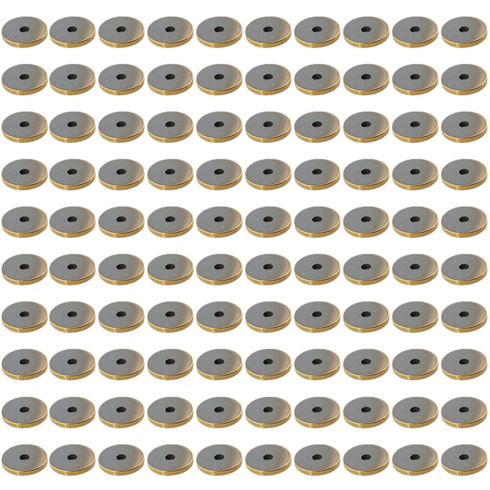 US Hematite Heishi Beads Smooth Natural Metallic Plated Hematite Shape Gunmetal